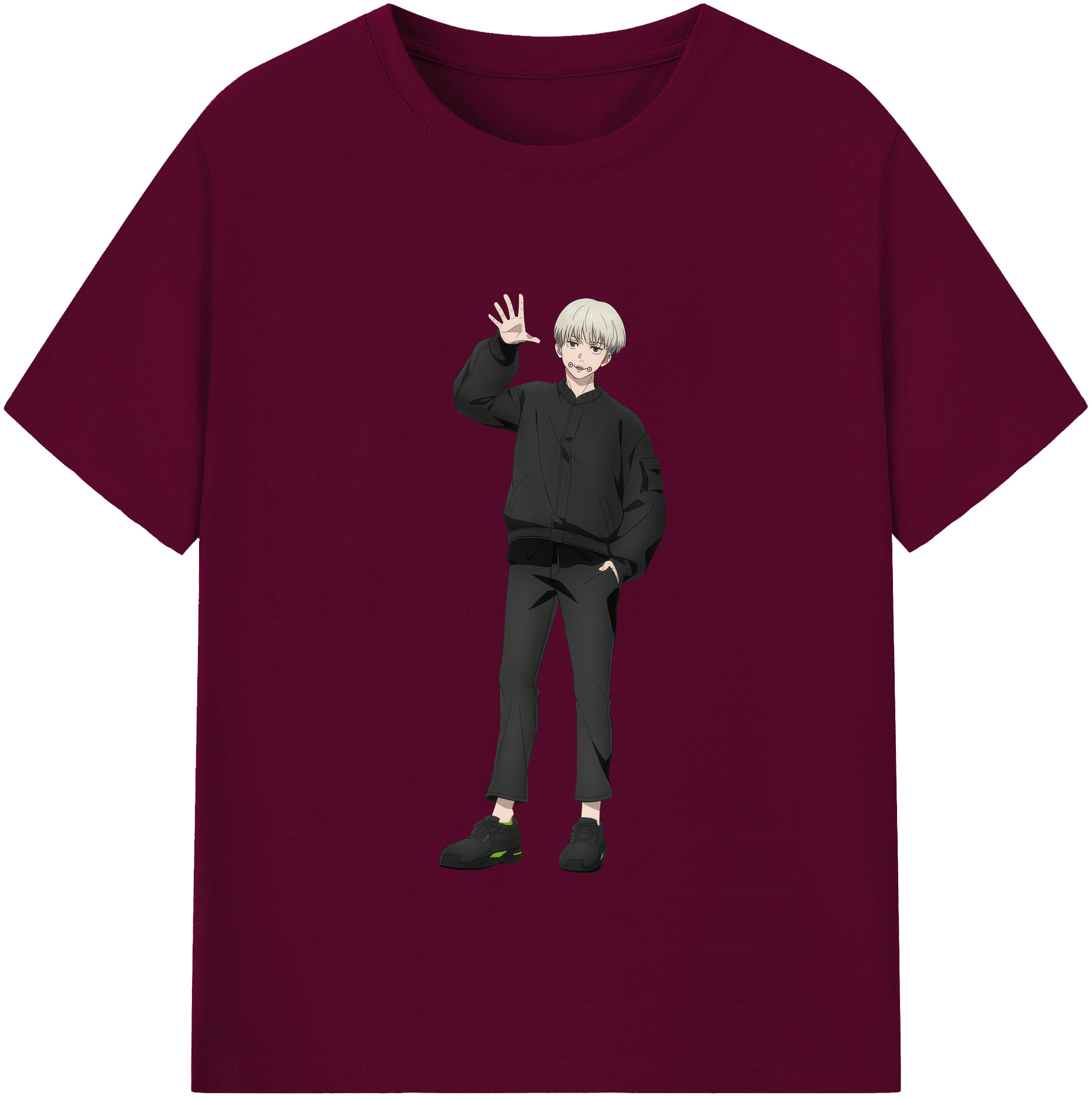 （画像用） 呪術廻戦 Jujutsu Kaisen レディースカジュアルプリントTシャツ（綿100％）
